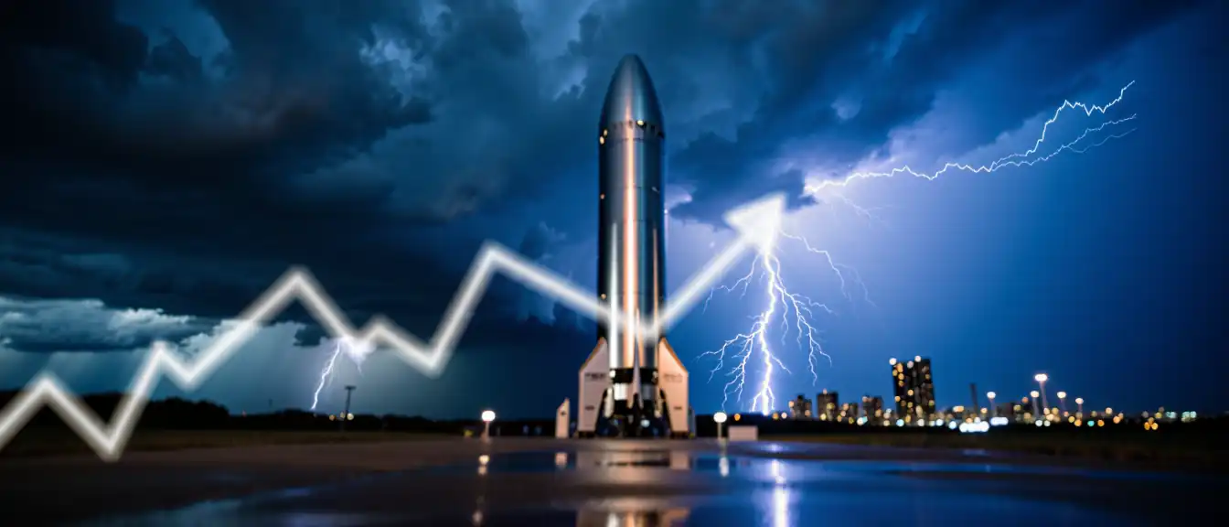 Космические американские горки: почему падение акций SpaceX на 7% скрывает впечатляющий взлет выручки