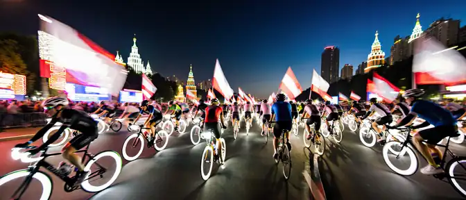 Ночь на Садовом: Москва готовится к масштабному велозаезду под свет неоновых огней